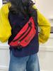 Bolsa de Peito Oxford com Letras Tendência de Rua 2025 Nova de Verão para Estudantes Masculinos e Femininos Bolsa de Cintura Esportiva Transversal Bolsa para Celular