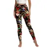 Pantalones de Yoga Estampado Digital Mardi Gras del Carnaval de Nueva Orleans Transfronterizos con Máscara y Pluma Leggings Ajustados