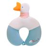 Almohada en forma de U almohada cervical de algodón PP para dormir para adultos estudiantes almohada cervical portátil para viajes largos en coche almohada en forma de U