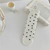 Meias femininas estilo japonês fresco em forma de coração digital meias femininas meias de panturrilha na moda curling meias brancas empilhar meias estudante