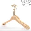LOGO talla percha tienda de ropa venta al por mayor percha de madera maciza percha de madera color madera madera sin pintar soporte ropa de mujer