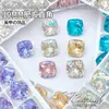 Joias para Nail Art Quadradas Grossas de 10mm com Ângulo Reto Base Pontiaguda Diamante de Formato Especial Cristal Acessórios de Unha Usáveis Diamante para Nail Art Atacado