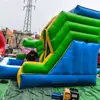 Resbaladilla Inflable Acuática para Exteriores, Resbaladilla Temática de Cocodrilo con Piscina, Equipo de Juego Acuático para Niños