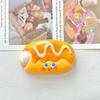 Tarjeta Mediana Dibujo Animado Queso Galleta de Queso Accesorios de Resina Gel Crema DIY Adorno para el Cabello Colgante de Encabezado Decoración Venta al por Mayor