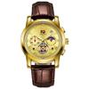 Suministro Exclusivo Transfronterizo de Nuevo Reloj de Cuarzo para Hombre Hueco Totalmente Automático Pronóstico Multifunción Reloj Cronógrafo de Negocios