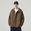 Chaqueta casual de trabajo para exteriores con capucha a prueba de viento estilo japonés para primavera y otoño, unisex