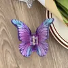 YHJ Accesorios para el Cabello Nuevo Sentido de Alta Gama Pinza de Agarre Mariposa Simulada Pinza de Disco Impresión en Cabello Horquilla Clip de Tiburón Trasero del Cabello Agarre para el Cabello