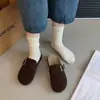 Zapatillas de Casa Francesas Retro para Mujer Cómodas Nueva Moda Otoño para Exteriores Perezosas Versátiles de Fondo Plano Zapatos Birkenstock