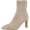 ¡Aspecto Adelgazante Enorme! Botas Delgadas, Elegantes Color Albaricoque Suave, Botas de Media Caña con Tacón de Aguja y Punta Fina, Botines, Botas Cortas Elásticas para Mujer