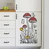 Fun-F602 Creativo Simple Dibujo Hongo Ratón Dormitorio Sala de Estar Hogar Pared Fondo Embellecimiento Decorativo Pegatina de Pared