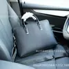 P Lada Bolso para Hombre Maletín de Cuero Genuino Bolso de Hombro Cruzado Candado de Contraseña Piel de Vaca de Primera Capa Bolsa para Laptop de Gran Capacidad