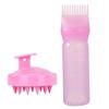 Casa Cabelo terno Shampoo Escova Couro Cabeludo Massageador Toothed Shampoo Garrafa Garrafa de Lavagem a Seco Perm Poção Garrafa Salão de Cabeleireiro