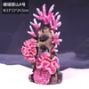 Galhos de Coral Árvore de Ferro do Mar Peixes Vermelhos Pretos Decoração de Aquário Paisagismo Ornamentos Subaquáticos