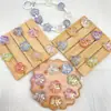 Acrílico UV Transparente Corazón Ondulado Estrella de Cinco Puntas Flor de Ciruelo Agujero Recto Cuentas Hechas a Mano DIY Cadena para Teléfono Móvil Accesorios de Joyería