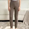 Calça Térmica de Fleece Infantil para Outono para Meninos e Meninas, Calça Peça Única Sem Costura, Calça Camada Base de Seda e Fleece de Cintura Alta para Outono e Inverno