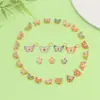 Venta Directa de Fábrica de Accesorios para Pulseras de Mariposa Esmaltadas Chapadas en Oro que Conservan el Color, Espaciadores de Cuentas para DIY y Accesorios al por Mayor