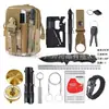 Equipo y suministros para camping de aventura al aire libre transfronterizo juego de herramientas de supervivencia kit de emergencia de supervivencia al aire libre riñonera para camping