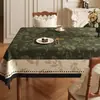 Mantel Estilo Americano, Sin Lavado, Impermeable al Aceite, Impermeable al Agua, Resistente al Calor, Mantel Rectangular, Lujo Ligero, Sensación de Alta Gama, Salvamanteles, Mantel