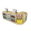 Mostrador de Servicio de Catering Personalizado de Fábrica Estante Supermercado Tienda de Conveniencia Mostrador de Caja Frutas Rincón para Madres y Bebés Mostrador de Pago de Madera