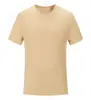 Algodão com Gelo Lycra Porcelana Verão Masculina Manga Curta Camiseta Cor Sólida Seda Gelada Casual Respirável Cor Sólida Atacado