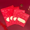 Bolsas de Empaque para Comida de Año Nuevo del Año del Caballo, Bolsas Selladas de Papel Kraft con Ventanas, Bolsas Autoportantes para Regalos de Año Nuevo, Productos Secos y Snacks, Bolsas Autocierre