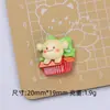 Animales Lindos de Navidad Dibujos Animados Hecho a Mano DIY Accesorios para Joyería Pegamento de Crema Resina Accesorios Pequeños Paquete de Materiales para Pasadores