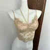 Han Feng Tian Chica de las Especias Camisola de Encaje para Mujer 2024 Otoño e Invierno Nuevo Diseño de Sentido de Deseo Puro Tops Chic de Nicho