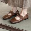 Zapatos Mary Jane Retro de Cuero Genuino con Suela Blanda Otoño 2026, Zapatos Planos Suaves de Piel de Cordero Estilo Abuela, Dropshipping Confidencial