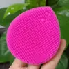 Escova de Silicone para Lavar o Rosto Mais Vendida no Exterior, Ferramenta de Limpeza de Beleza, Escova de Limpeza com Cerdas Macias, Escova para Cravos, Escova para Shampoo de Bebê