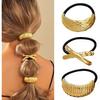 Presilhas de Cabelo Estilo Europeu e Americano, Argolas de Cabelo Minimalistas e Cool de Liga, Elásticos de Cabelo para Mulheres, Novos Acessórios de Cabelo de Alta Qualidade, Faixas de Cabelo em Estoque