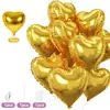 Globos Rosas con Forma de Corazón Transfronterizos Decoración para San Valentín, Compromiso, Cumpleaños, Baby Shower Arreglo 10 Piezas de Globos de Corazón