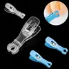 Herramienta de punción para el cuerpo humano pinza hemostática desechable color azul transparente pinza de boca redonda abierta pinza triangular punción de tatuaje