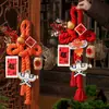 Decoración de Escena del Festival de Primavera del Año de la Oveja 2027, Adornos Colgantes de Nudo Swastika, Etiquetas de Fortuna, Cometas de Papel, Decoraciones Festivas para Puertas
