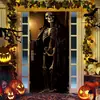 Pegatinas de Puerta de Halloween Temu, Cubiertas de Puerta, Tela de Decoración de Fondo, Decoración de Atmósfera de Terror, Fábrica de Origen, Tela de Decoración de Halloween