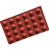 Molde de bolo mousse semicircular grande com múltiplos furos diy pequeno semicircular puff hemisférico chocolate silicone
