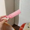 Pin de palabra única rosa claro para el trayecto diario, cabello fino y liso, parte superior alta del cráneo, pinza para la raíz del cabello, para lavarse la cara, fijar el fleco, pinza lateral sin marcas