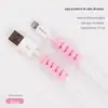 Cabo de dados espiral capa protetora de silicone adequada para celular Apple Android cabo de carregamento comum anti-fratura Enrolador