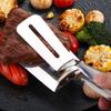 Pinza de acero inoxidable para alimentos, pan, filete frito, pescado frito, pinza de pala alargada, pinza multifunción para barbacoa de cocina, pinza para panqueques