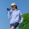 Roupa de Proteção Solar Estilo Montanha para Mulheres, Anti-UV, Leve com Capuz para Uso Externo no Verão, Sensação de Gelo, Jaqueta Leve e Respirável