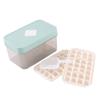 Molde de prensado transfronterizo con tapa para cubitos de hielo, caja de hielo cuadrada de grado alimenticio, refrigerador, caja de almacenamiento de hielo congelado
