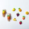 Manicura estilo japonés joyería de dibujos animados linda fruta tridimensional piña decoración de uñas manicura luminosa joyería pequeña mixta