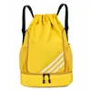 2025 Nova Bolsa de Basquete Cordão Casual Leve Grande Capacidade Separação Seca e Úmida Multifuncional Mochila Esportiva para Exterior