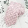 Gravatas de Seda Masculinas no Atacado em Estoque, Estilos Primavera e Verão, Gravatas de Seda Amora Tecidas em Jacquard Formais de Negócios Casuais, 7cm