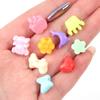 Colar de contas coloridas de primavera para crianças, faça você mesmo, feito à mão, em forma de contas soltas, materiais para pendurar, atacado