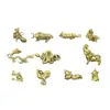 Latão Zodiac Criativo Tridimensional Zodiac Personalizado Chaveiro de Carro Pingente Acessórios Pequeno Presente Fabricante Atacado