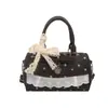 Bolso Pequeño para el Trabajo Mujer 2026 Nuevo Otoño/Invierno Tacto de Alta Gama Ligero Nicho Lunares Cruzado Bolso de Mujer para el Trabajo