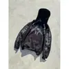 Comercio Electrónico Transfronterizo Europeo y Americano Venta al por Mayor Sudadera con Capucha Estampada Y2K Americana Chaqueta Estampada Prendas de Punto para la Cabeza