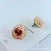 Cabeça de Flor de Peônia Exquisita DIY Artesanal Artificial Falsa Flor Acessórios de Cabelo Retrô Grampo de Cabelo Decoração de Flor Acessórios de Roupa Adereços para Fotografia