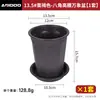 Bandeja para maceta de cerámica, octagonal, blanca, para uso doméstico, de mesa o de pie, para plantas verdes, plantas en maceta, anturio, suculentas, multiagujero, maceta transpirable