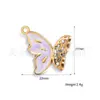 Transfronterizo Nuevo Acero Inoxidable Goteo de Aceite Mariposa Vintage DIY Collar Pulsera Joyería Accesorios Colgante Patrón Animal